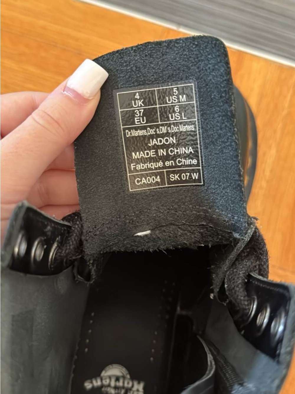 Dr. Martens Black Jadon Lace-Up Platform Boots - Picture 3 of 3